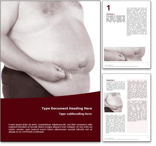 Obesity word template document