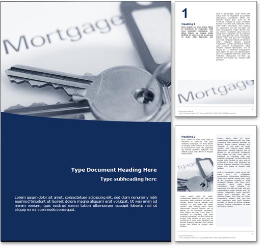 Mortgage word template document