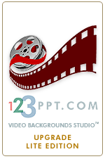 The 123PPT Video Backgrounds Studio for PowerPoint Upgrade Lite License