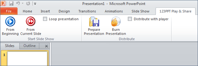 Upgrade from the Trial Edition to the Lite or Deluxe Edition and burin your presentations direct to CD, DVD or Blu-ray discs in PowerPoint