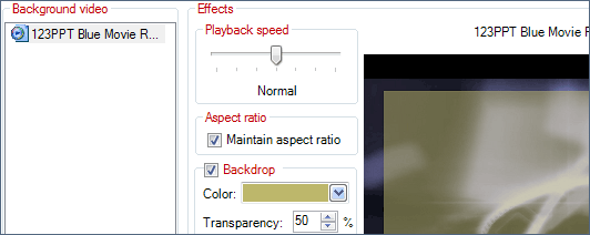 The 123PPT Video Backgrounds Wizard allows you to insert one video to a single slide or your entire presentation as well as assign individual video backgrounds to invidual or groups of slides in your presentation