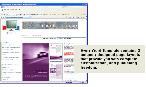 Every Word Template contains 3 unique page layouts which.
