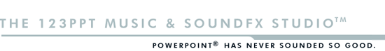 Now you can create professional presentation music,fade in, fade out, control your sound effects and narrate your Microsoft Office PowerPoint presentations.