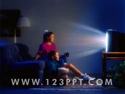 Children Watching TV Photo Image