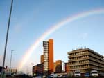 Rainbow Over City presentation photo