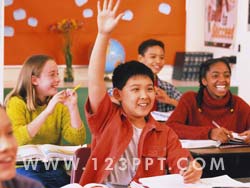 Raise Hand in Classroom Photo Image