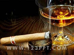 Whiskey And Cigar Photo Image