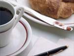 Coffee & Croissant presentation photo