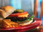 Hamburger Junk Food presentation photo