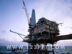 Offshore Oil Platform Photo Image