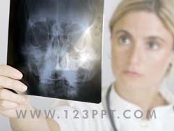 Doctor Examining X-rays Photo Image