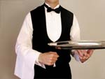 Waiter presentation photo