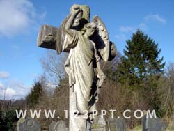 Guardian Angel over Grave Photo Image