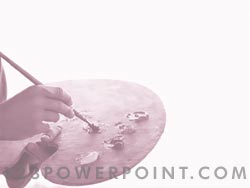 Artist Painting powerpoint background