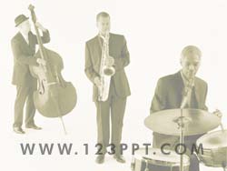 Jazz Music Musicians powerpoint background