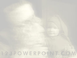 Father Christmas & Child powerpoint background