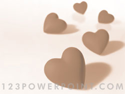 Valentines Day Hearts powerpoint background