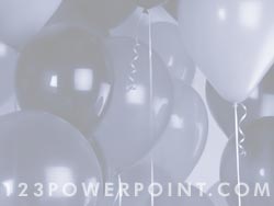 Birthday Party Balloons powerpoint background