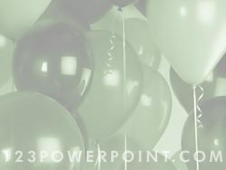 Birthday Party Balloons powerpoint background