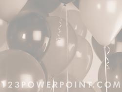 Birthday Party Balloons powerpoint background