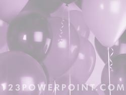 Birthday Party Balloons powerpoint background