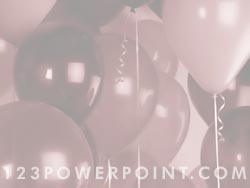 Birthday Party Balloons powerpoint background