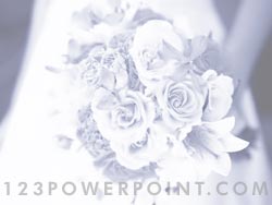 Wedding Bouquet powerpoint background