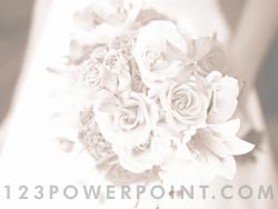 Wedding Bouquet powerpoint background