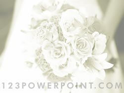 Wedding Bouquet powerpoint background