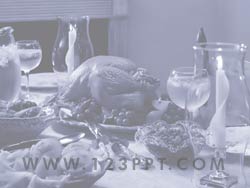 Thanksgiving Dinner powerpoint background