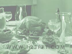 Thanksgiving Dinner powerpoint background