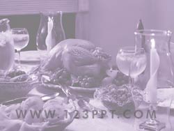 Thanksgiving Dinner powerpoint background