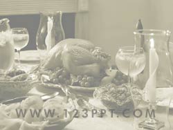 Thanksgiving Dinner powerpoint background