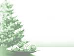 Christmas Tree & Baubles PowerPoint Background