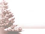 Christmas Tree & Baubles PowerPoint Background