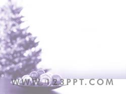 Christmas Tree & Baubles powerpoint background