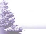 Christmas Tree & Baubles PowerPoint Background