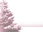 Christmas Tree & Baubles PowerPoint Background