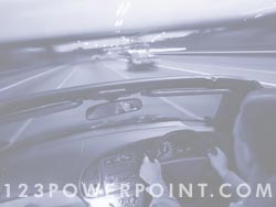 Driving on the Highway powerpoint background