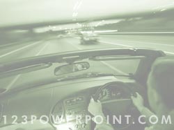 Driving on the Highway powerpoint background