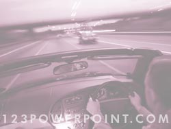 Driving on the Highway powerpoint background