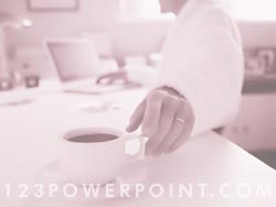 Work Through Coffee Break powerpoint background