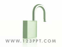 Security Padlock powerpoint background