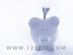 Piggy Bank Savings powerpoint background