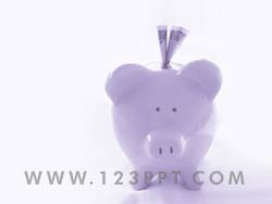 Piggy Bank Savings powerpoint background