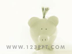 Piggy Bank Savings powerpoint background