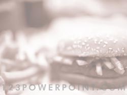Fast food Burger & Fries powerpoint background