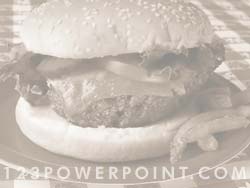 Homemade Burger powerpoint background