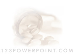 Pill Jar & Pills powerpoint background