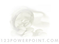 Pill Jar & Pills powerpoint background